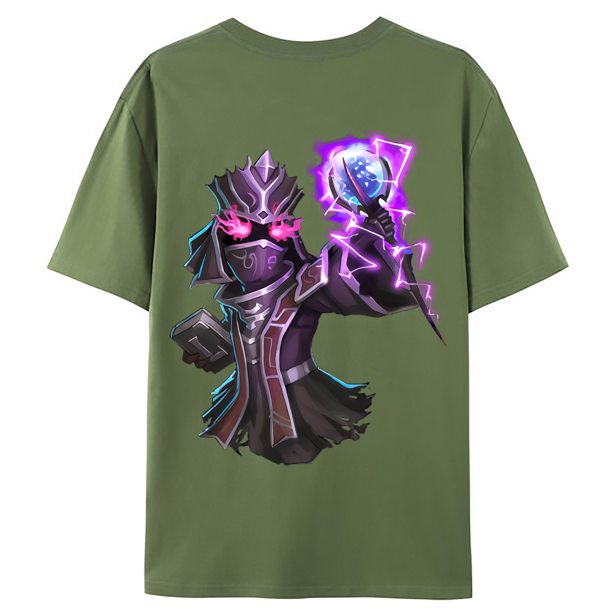 （画像用） リーグ・オブ・レジェンド League of Legends LOL 綿100％ メンズ半袖Tシャツ（バックプリント） 通気性